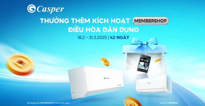 THƯỞNG THÊM KÍCH HOẠT MEMBERSHOP NGÀNH ĐIỀU HÒA DÂN DỤNG