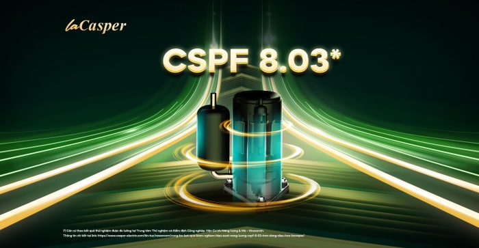 Công bố kết quả kiểm nghiệm hiệu suất năng lượng CSPF 8.03* trên dòng điều hoà LaCasper